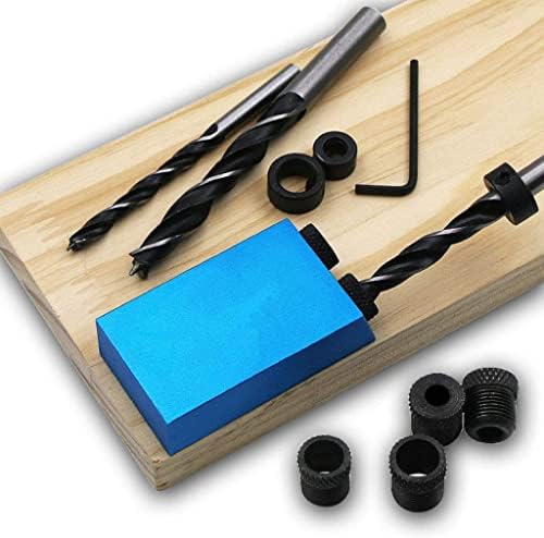 Kit à trous de poche 14 pièces, guide à trous de poche avec adaptateur de foret 6/8/10mm, outil deposition et localisati