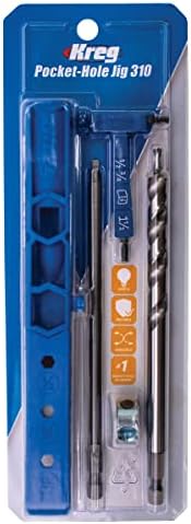 Kreg KPHJ310 Pocket-Hole Jig - Bon Robustesse et Espace Étroit pour Matériaux de 1/2" à 1 1/2" de Théickness - Paire Par