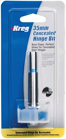 Kreg KHI-BIT 35 mm Concealed Hinge Jig Bit pour Manipulateurs Professionnels au Travail dans les Ateliers de Carottage É