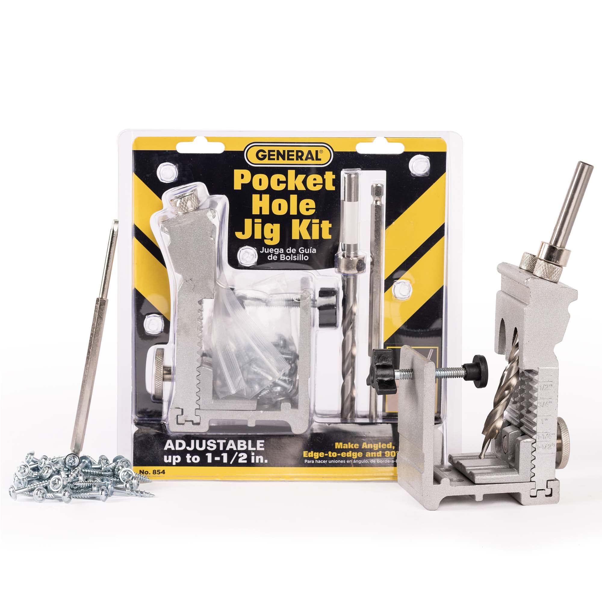 Tool Shed General Tools 854 Adjustible Poche Hole Jige Pour Professionnels En Bohoter En Atelier Ou À La Maison Fiable E