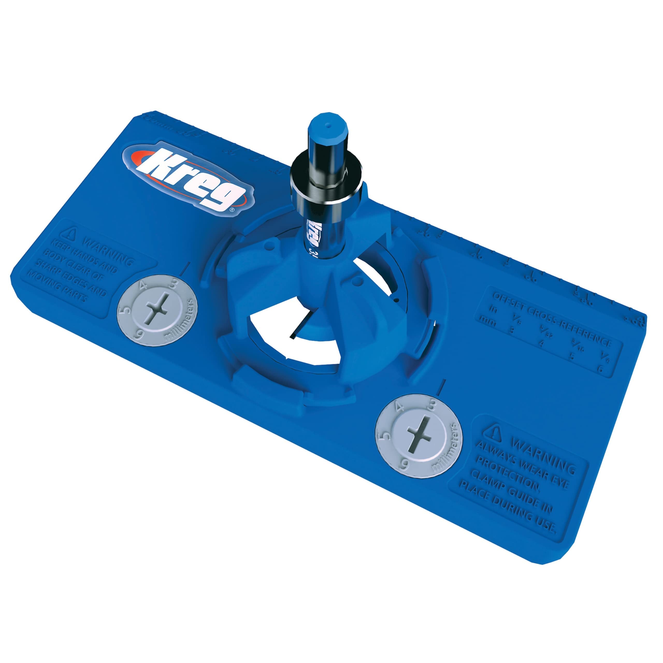Kreg KHI-HINGE Concealed Hinge Jig - Outils pour percer des trous parfaits pour les gonds et la fixation de ferrures - P