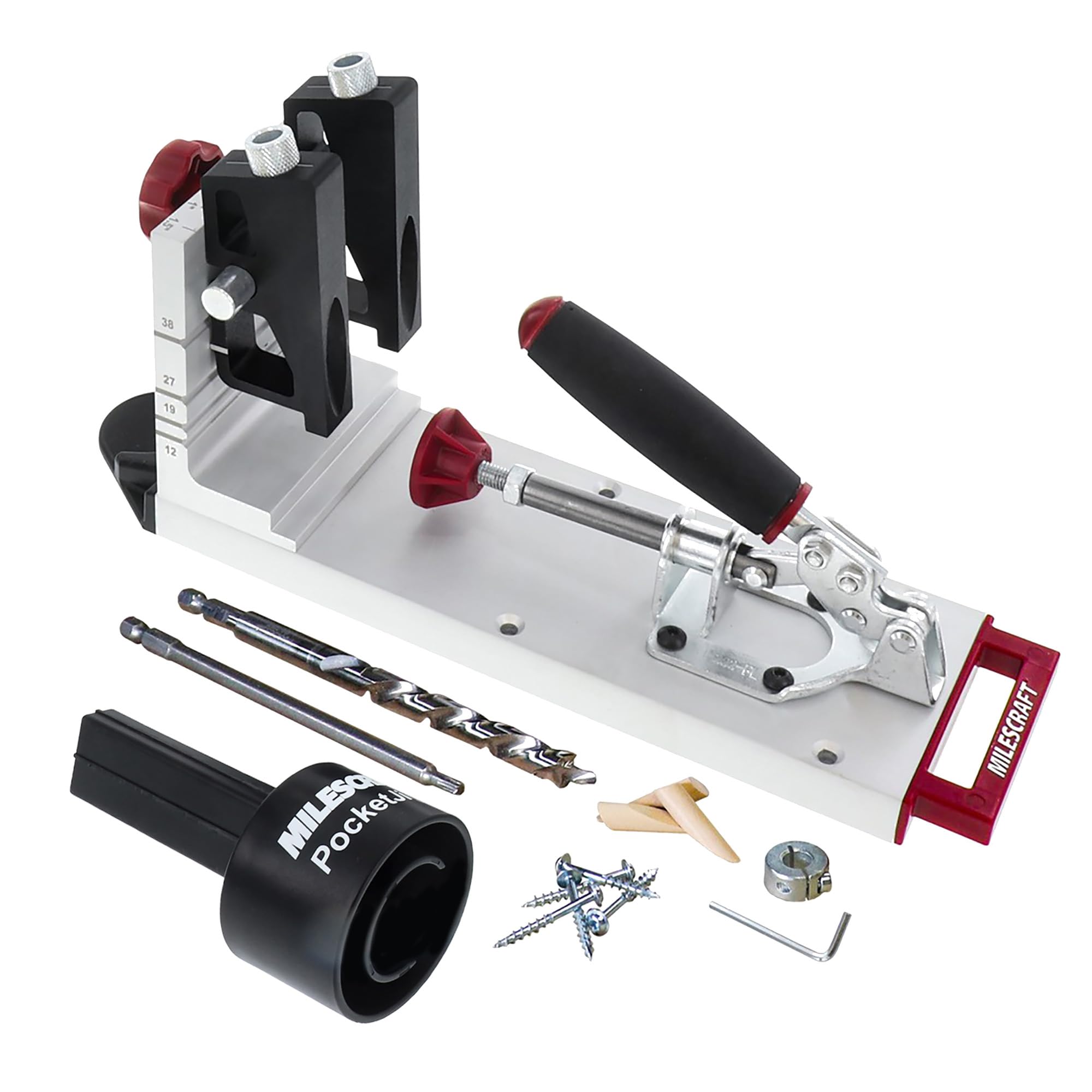 MILESCRAFT 1327 Pocket Jig 400 - Fiable, Forte, TODO METAL PICO HOLE JIG POUR USAGERS DÉFICIENTS EN TEMPS. IDEAL POUR ME